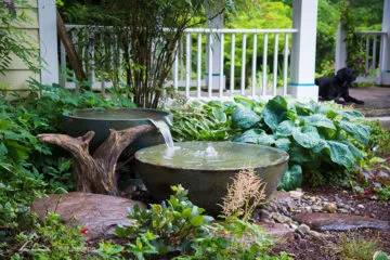 decorative water features spillway bowl and basin