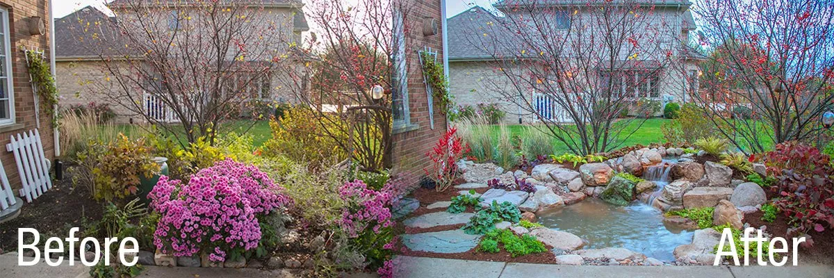 DIY water feature, banner
