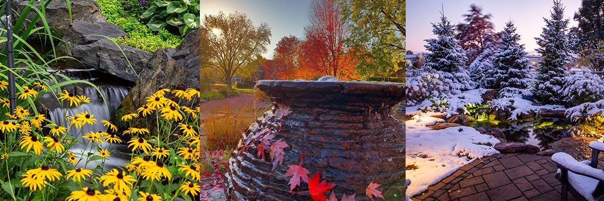 Water features in all seasons